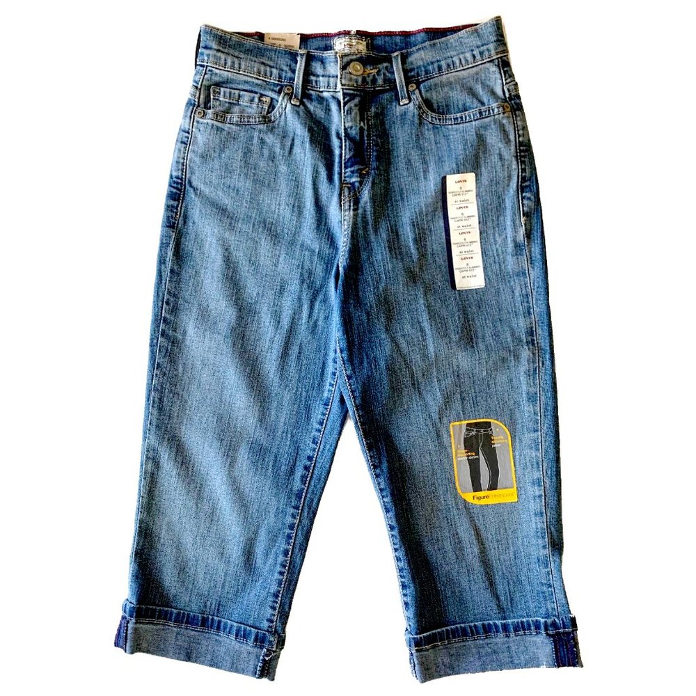 LEVI'S 512 Perfectly Slimming Capri Jeans Size 6